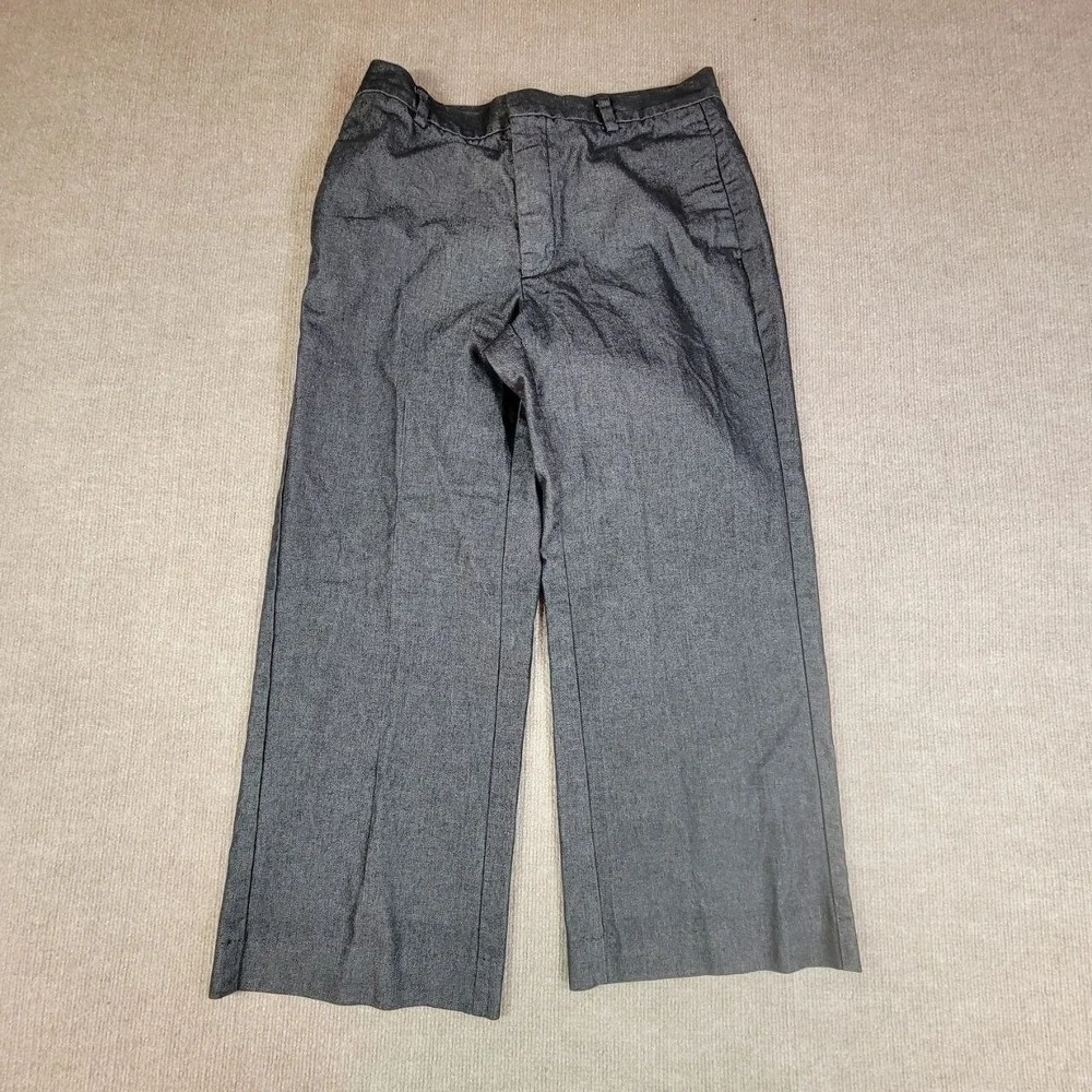 Banana‎ Republic Dress Pants Mens 32x26 Gray Straight Leg Flat Front Trousers